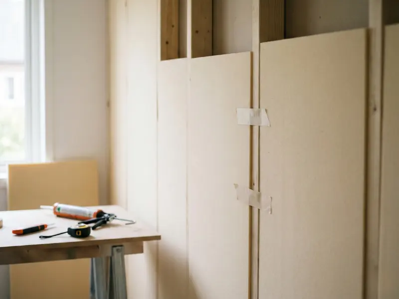 Espuma aislante térmica en pared